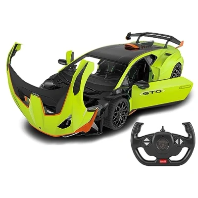 Immagine di JAMARA Lamborghini Huracán STO 1:14 2,4 GHz porta manuale parabrezza trasparente, luce LED, auto RC