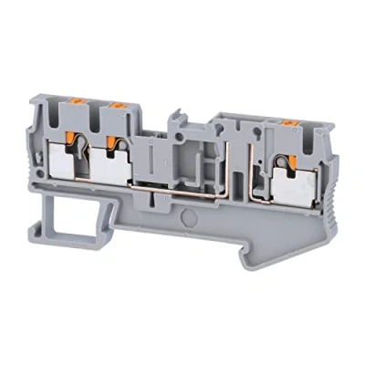 Immagine di Phoenix Contact PT 2,5 TWIN TG 3210198 Morsetto sezionatore Numero Poli (num): 3 0.14 mm² 2.5 Grigio 50 pz.