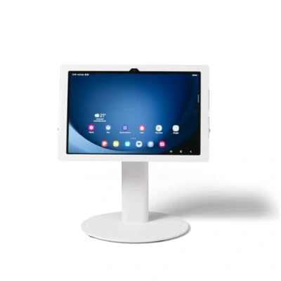 Immagine di Tabdoq Supporto da tavolo per tablet girevole e inclinabile, compatibile con Samsung Galaxy TAB A9+, bianco