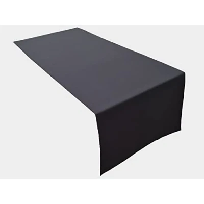 Immagine di Lemos Home Runner da tavola di alta qualità in 100% cotone, collezione concetto, colore e dimensioni a scelta (runner tavolo, 45 x 120 cm, antracite)