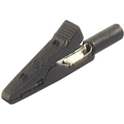 Immagine di SKS Hirschmann MA 1 S sw Morsetto a coccodrillo Connettore 2 mm CAT I Nero
