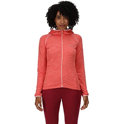 Immagine di Regatta Yonder Pile da donna elasticizzato con zip intera. Dotato di due tasche zip. Adatto per passeggiate ed escursioni.