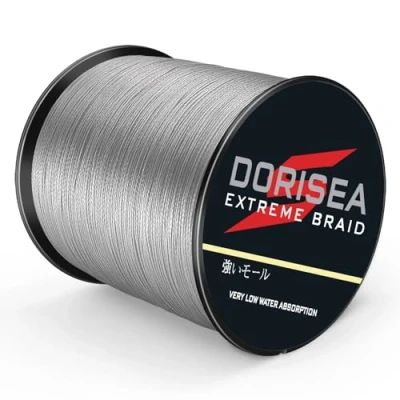 Immagine di Dorisea Extreme Braid Lenza da pesca intrecciata in 100% Pe, lunghezza 1000 m, test 2,7 226,8 kg
