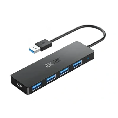 Immagine di acer Hub USB 3.0 con 5 porte, Sdoppiatore Multi Adattatore Alta velocità 5Gbps, Compatibile Laptop Chiave Disco Rigido Tastiera(21cm)