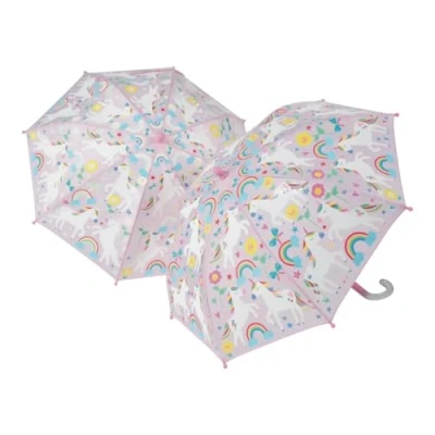 Immagine di Floss &amp; Rock Ombrello che cambia colore unicorno arcobaleno, multicolore, S, 43P6402