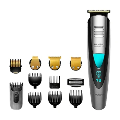 Immagine di Cecotec Rasoio multifunzione 5 in 1 PrecisionCare Pro Batteria al Litio, Autonomia 60 Mins, Waterproof, Lame di rivestimento Titanio, IPX7, Modalità con cavo