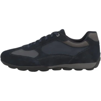 Immagine di Geox U Snake 2.0 C Sneakers basse, Uomo, Taglia: 43, Navy Pelle e tessuto