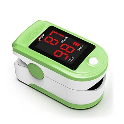 Immagine di Pulsossimetro Pulox PO 100 con display a LED saturimetro in colore verde
