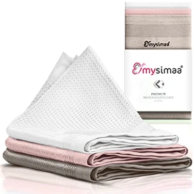 Immagine di mysimaa panni in microfibra 40x40 panno auto, stracci cucina, vetri per la pulizia senza detergenti, della polvere