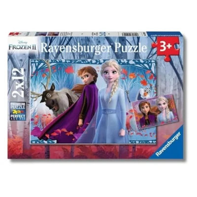 Immagine di Ravensburger Puzzle Frozen 2, Collezione 2x12, 2 da 12 P...