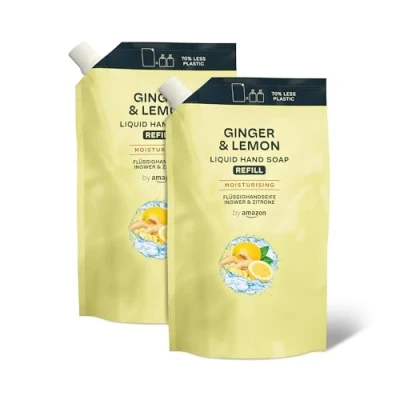 Immagine di by Amazon Ricarica di Sapone per le mani, Zenzero e Limone, 2 x1000ml