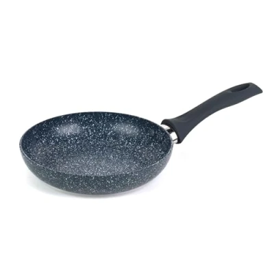 Immagine di Russell Hobbs RH00840EU Nightfall Range 20 cm Padella in alluminio pressato a doppio strato antiaderente, induzione adatto, cuocio con meno olio, impugnatura morbida bachelite, marmo blu