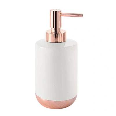 Immagine di Gedy Bianca, G Rita Dosasapone, Misure e Peso: 17X7X7 CM &amp; 0,234 kg, Dispenser Sapone Bagno in Ceramica, Finitura, Design R&amp;S, 2 Anni di Garanzia, Unica