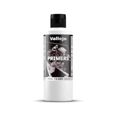 Immagine di Vallejo Colore per modellini, primer poliuretano, 200 ml, bianco