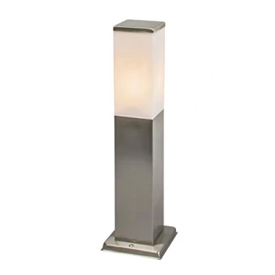 Immagine di Qazqa malios Palo da terrazza Moderno 1 luce L 80 mm Acciaio Design Illuminazione esterna