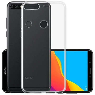 Immagine di CoverKingz Custodia per Honor 7C/Huawei Y7 Prime 2018/Huawei 2018, in silicone trasparente