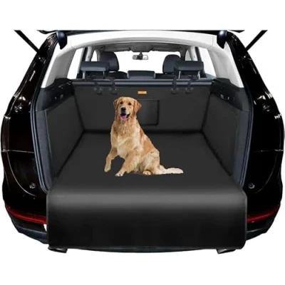 Immagine di BEROZA Telo Bagagliaio Auto per Cani, Audi A1 A3 A4 A5 A6 A7 A8 TT Q2 Q3 Q5 Q7 Q8 Copri Baule Cani Antiscivolo Impermeabile Protezione