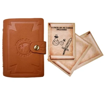 Immagine di Power Beast Dungeon Libro Dungeons and Dragons 5a Edizione, Compendio Tascabile, degli incantesimi, Guida del Master, Giochi di Ruolo, D&amp;D 5e, Set Dadi, DND, + 50 Lettere Pergamena.
