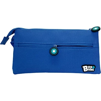 Immagine di Grafoplás Bits &amp; Bobs 37543830 Astuccio per la scuola piatto, colore: blu, 23,5 x 12 cm
