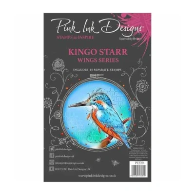 Immagine di Creative Expressions Pink Ink Designs Kingo Starr Set di timbri trasparenti, 15,2 x 20,3 cm, multicolore, cm