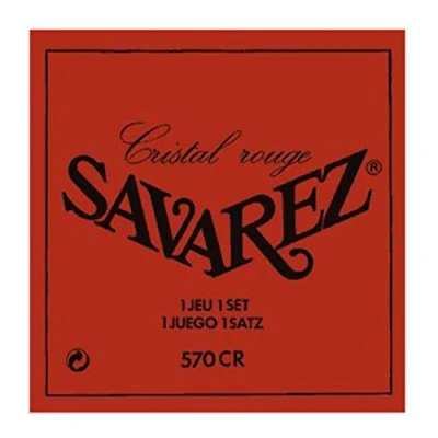 Immagine di Savarez 656017 Corde per Chitarra Classica Alliance Cristal 570Cr Set Tensione Standard, Nylon, Rivestite Argentato, Rosso