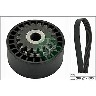Immagine di INA 529 0172 10 Kit cinghie Poly V Controllare corsa libera generatore ed ev. sostituire RENAULT: CLIO 2, Kangoo I Express, TWINGO 1