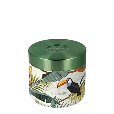 Immagine di Quokka WHIM TROPICAL CONTENITORE TERMICO IN ACCIAIO INOX PER IL CIBO 604 ML