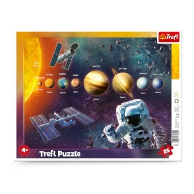 Immagine di Trefl Puzzle con Cornice 25 Elementi, per Bambini dai 4 anni, Colore, Sonnensystem