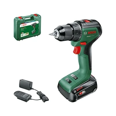 Immagine di Bosch Home and Garden 06039D4002 Trapano a Batteria UniversalDrill (2 Batterie, In Valigetta), Verde Nero, 38.1 x 28.9 10 cm, sistema da 18 Volt
