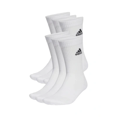 Immagine di adidas Unisex Adulto Cushioned Sportswear Crew Socks 6 Pairs, White/Black, 34 36