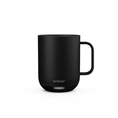 Immagine di Ember NUOVO Smart Mug 2 con controllo della temperatura, 295 ml, nero, 1,5 ore di durata batteria Tazza a temperatura controllata da un&#039;app dedicata Design migliorato