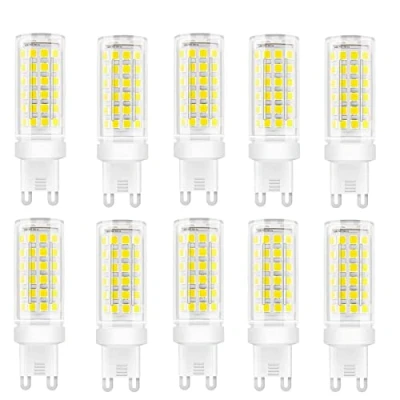 Immagine di Jiotouhu Lampadina Led G9, 9 W G9 Lampade (equivalente a 85 alogene G9), Lampadine Bianco Freddo 6000 K, Senza Scintillio, 360 Gradi Angolo, AC 110 240 V, Confezione da 10