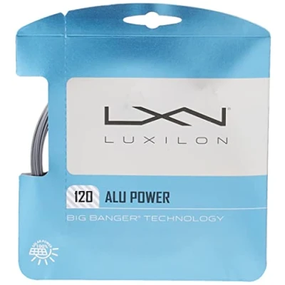 Immagine di Luxilon WRZ998800 Corda da Tennis Alu Power Feel, 12.2 m, Unisex, Argento, 1.20 mm