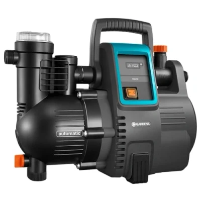 Immagine di Pompa a Pressione Elettronica Gardena 4000/5E: Autoclave e per Irrigazione Basso Consumo con Tecnologia Innovativa, Utilizzo Semplice, Portata 4000 L/H, Silenziosa (1758 20)