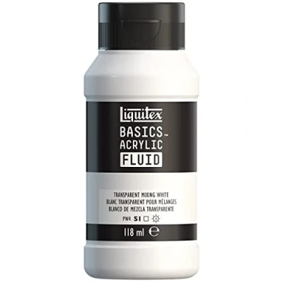 Immagine di LIQUITEX LQX BASICS FLUID 118ML BIANCO TRASPARENTE PER MESCOLANZE