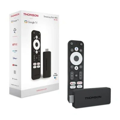 Immagine di Thomson Streaming Stick 140, 4K UHD, Google TV, Voice Control, Wifi, Googlecast built in