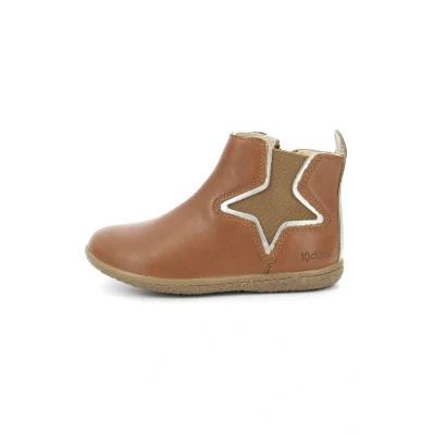 Immagine di Kickers Vermillon Stivaletti per bambini, Taglia: 34, Camel Pelle