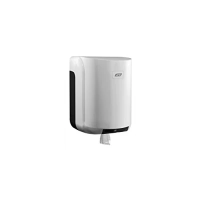 Immagine di JVD Distributeurs de papier essuie tout Distributeur Jumbo Dévidoir Central Maxi ABS Blanc Modèle Cleanline 899605