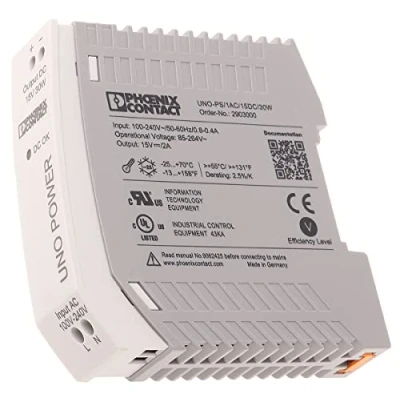 Immagine di Phoenix Contact UNO PS/1AC/15DC/30W Alimentatore per guida DIN 15 V/DC 2 A 30 W Num. uscite:1 x Contenuto 1 pz.