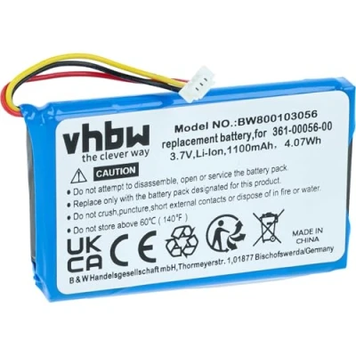 Immagine di vhbw batteria compatibile con Garmin Camper 660 LMT D navigatore GPS (1100mAh, 3,7V, Li Ion)