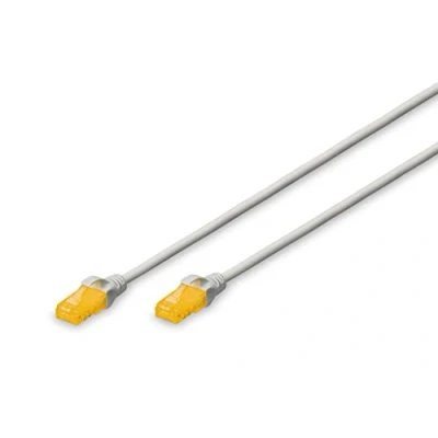 Immagine di Digitus DK 1617 A 020S RJ45 cavo di rete, patch CAT 6A U/UTP 2.00 m Grigio Privo alogeni, Ritardante fiamma, Flessibile, non schermato 1 pz.