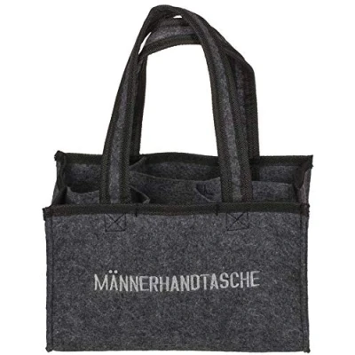 Immagine di Out of the blue Borsa da Uomo in Feltro con 6 Scomparti, Circa 24 x 15 cm, Grigio