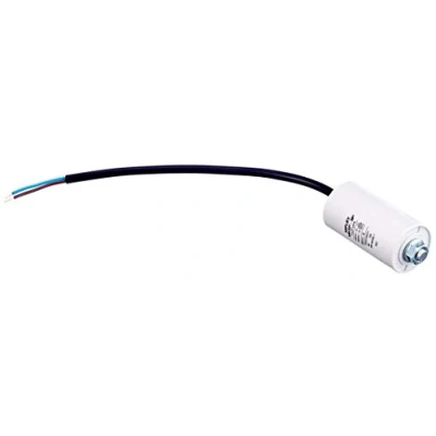 Immagine di condensatore di avviamento motore, 12 µf da 450 V, dimensione 35 x 65 mm, linea M8; Miflex