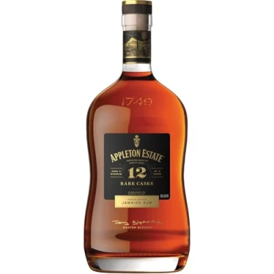Immagine di Appleton Estate Rare Blend Rum Giamaicano Invecchiato 12 Anni con Particolari Note Agrumate, Speziate e Legnose, 43% Vol, Bottiglia in Vetro da 70 cl