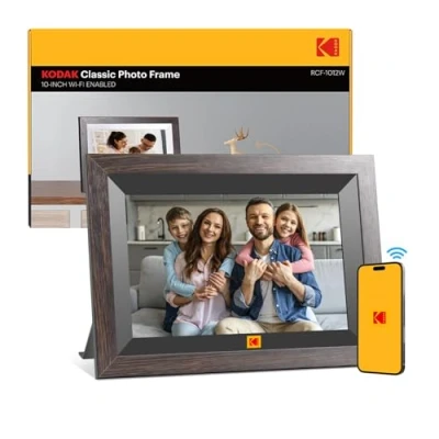 Immagine di KODAK Cornice Digitale WIFI 10,1 Pollici，Cornice Foto con Schermo Touch IPS 1280 * 800 e 32GB di Memoria，Cornice Elettronica per Micro SD Card/USB, Rotazione Automatica