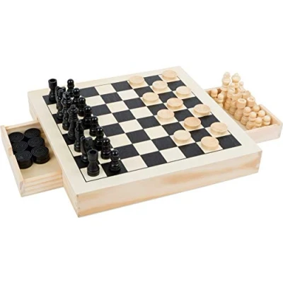 Immagine di Set da giochi Scacchi, dama e mulino, Multicolore
