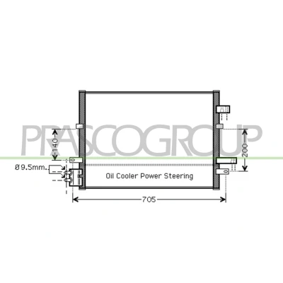 Immagine di PRASCO FD109C003 Condensatore 11 Alluminio 670