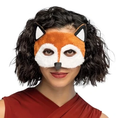 Immagine di Boland Animale Maschera, Cartone Animato, Colore Bianco, Arancione, us:One Size, 56720