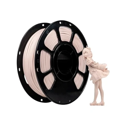 Immagine di iBOSS filamento PLA da 1,75 mm, Basic 3D, opaco, precisione dimensionale +/ 0,02 1 kg (2,2 libbre), rotolo di veloce per stampanti beige opaco