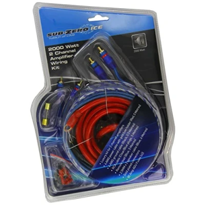 Immagine di Sub Zero Ice GL204 Kit di Cavi Amplificatori, 2000W 2 Canali